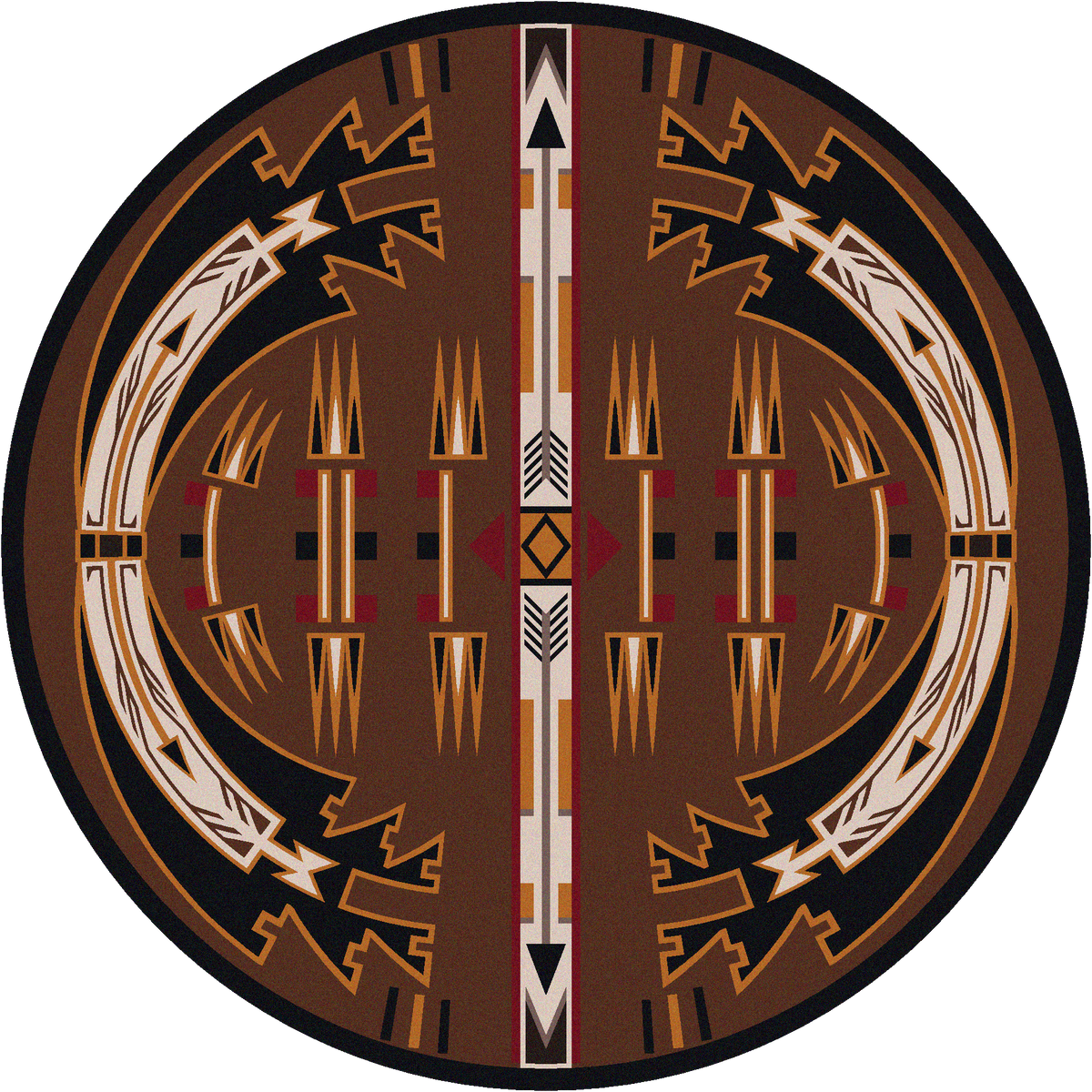 Horse Thieves Rug – Brown – alternate view