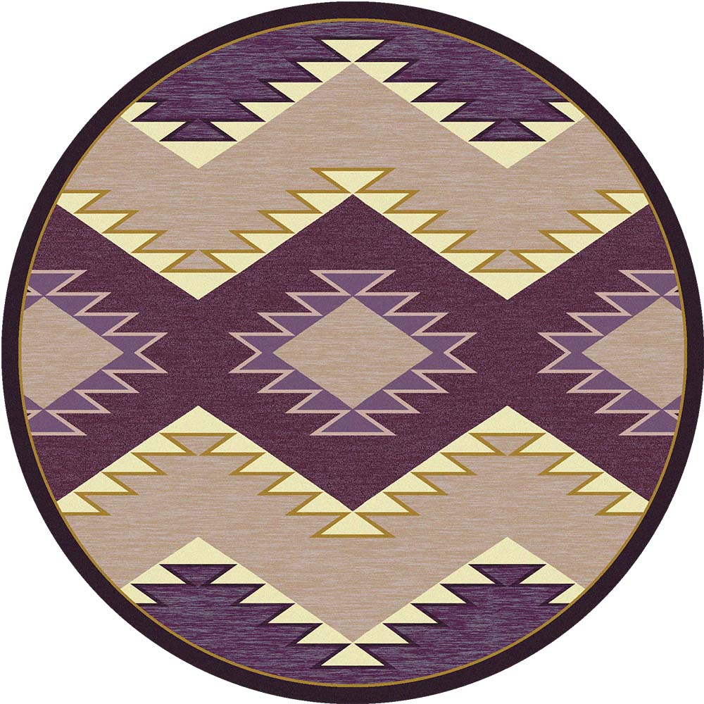 Plum Heritage Rug – Raspberry – room setting