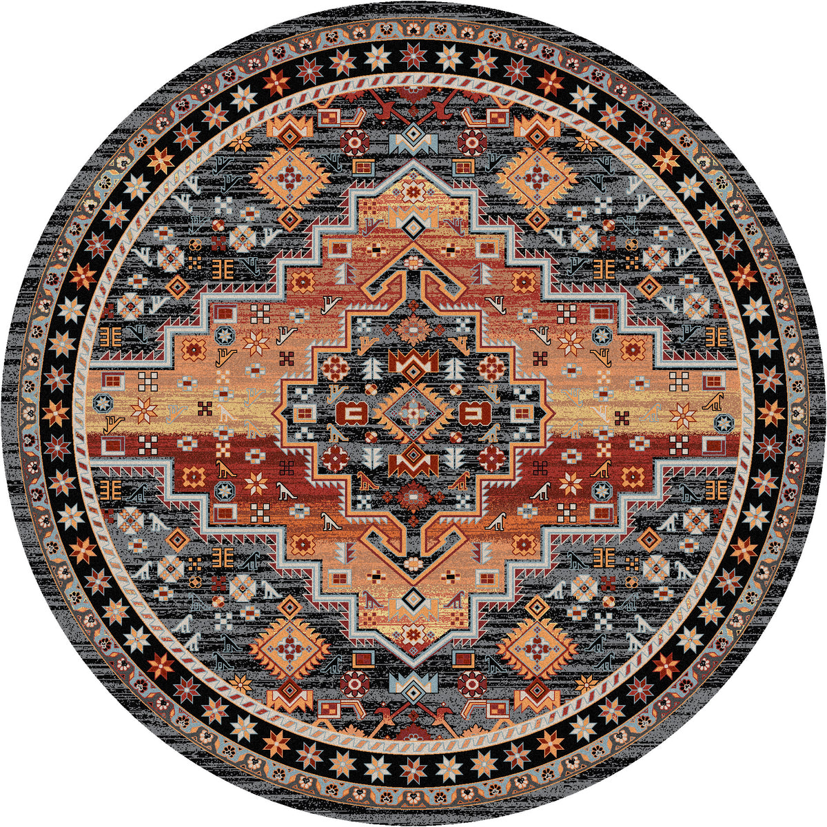 Persian Version Rug – Sunset – close up