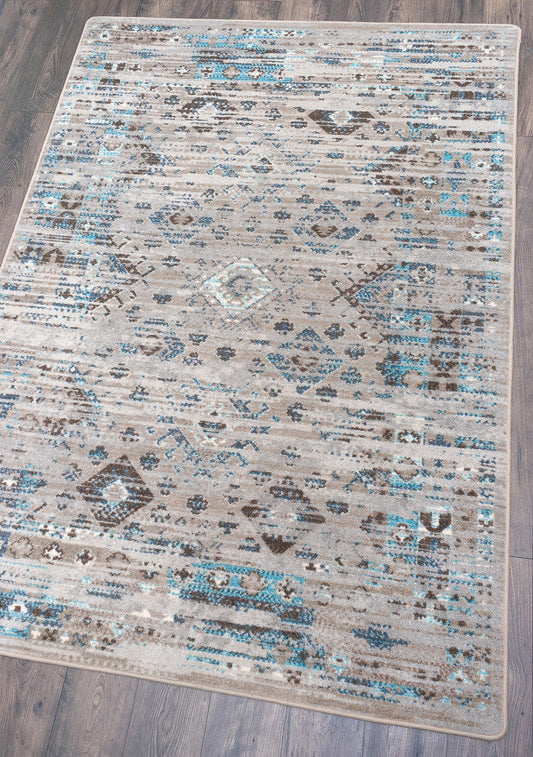 Redemption Rug – Distressed Tundra – detail view