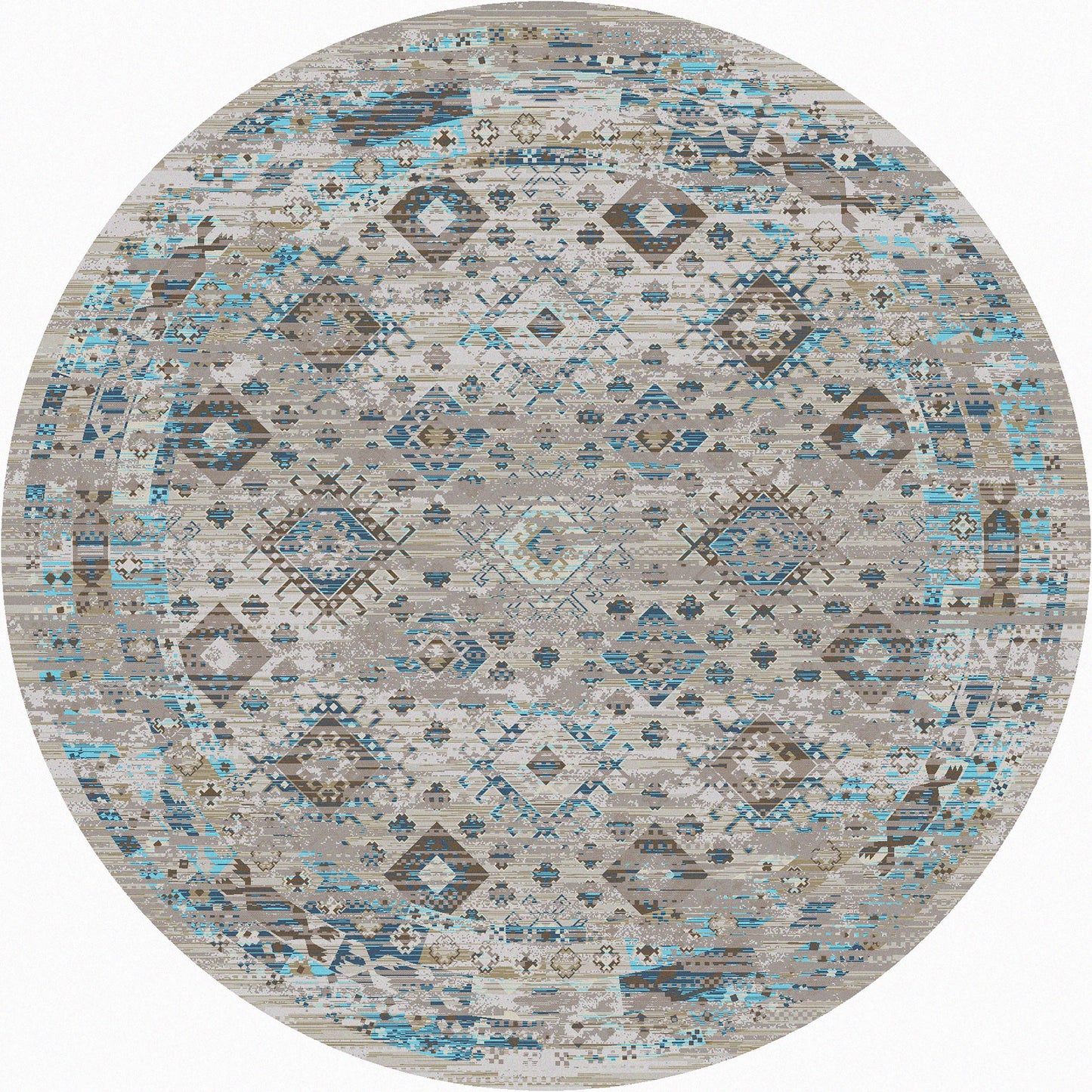 Redemption Rug – Distressed Tundra – close up