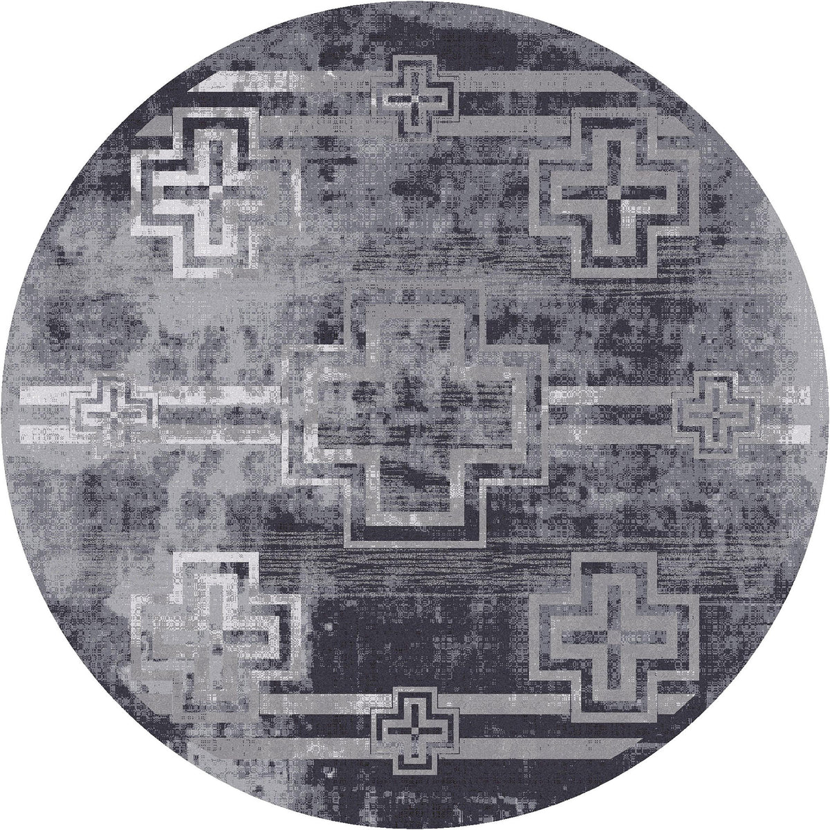 Distressed Bounty Rug – Asphalt – lifestyle