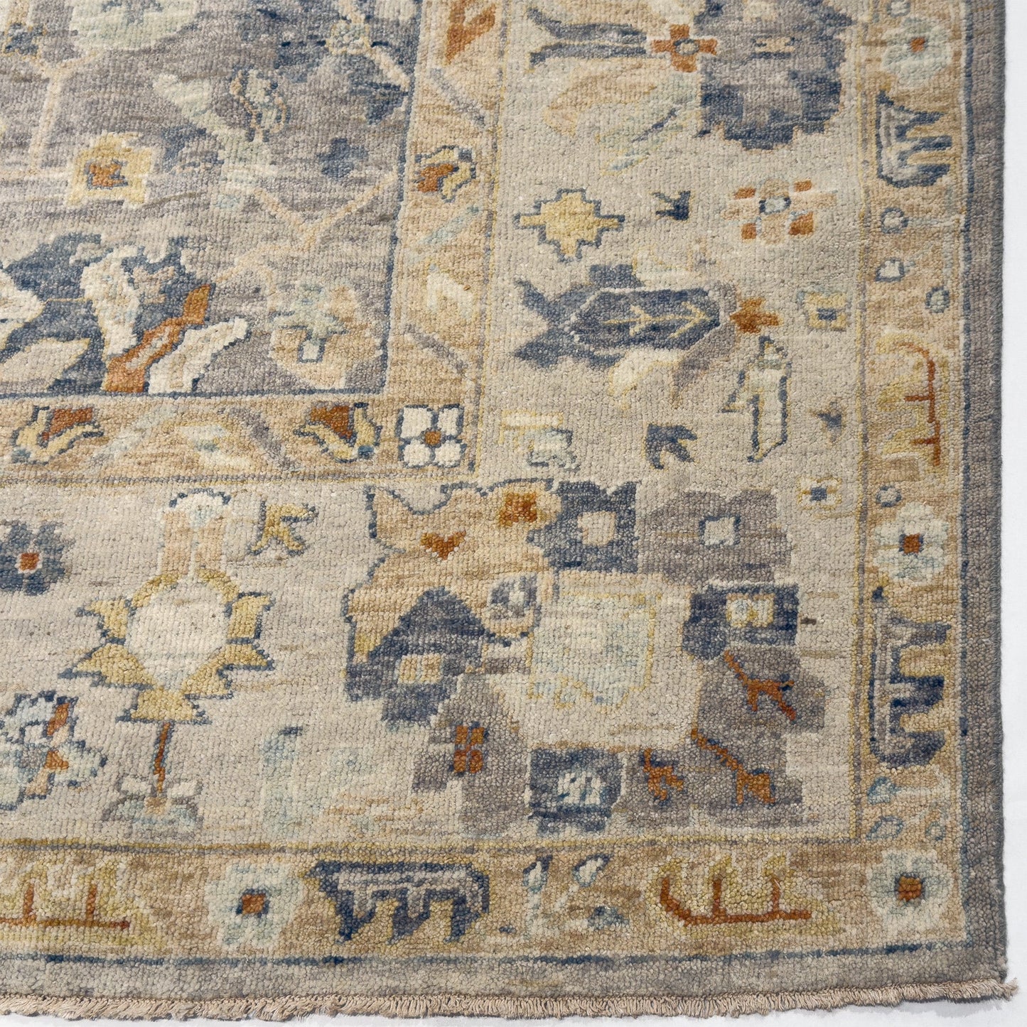 Capel Tapestry Area Rug - Tan - Corner View