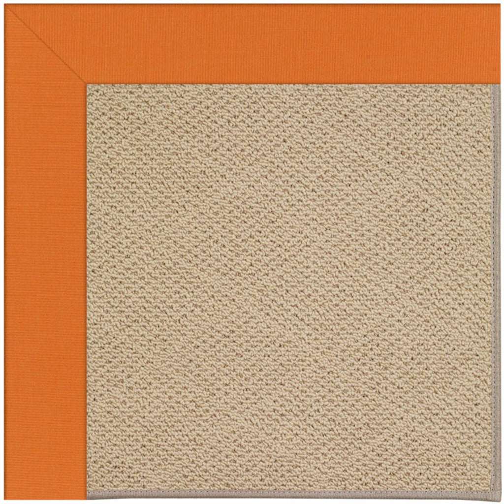 Creative Concepts Rug – Cane Wicker Canvas Tangerine – room setting