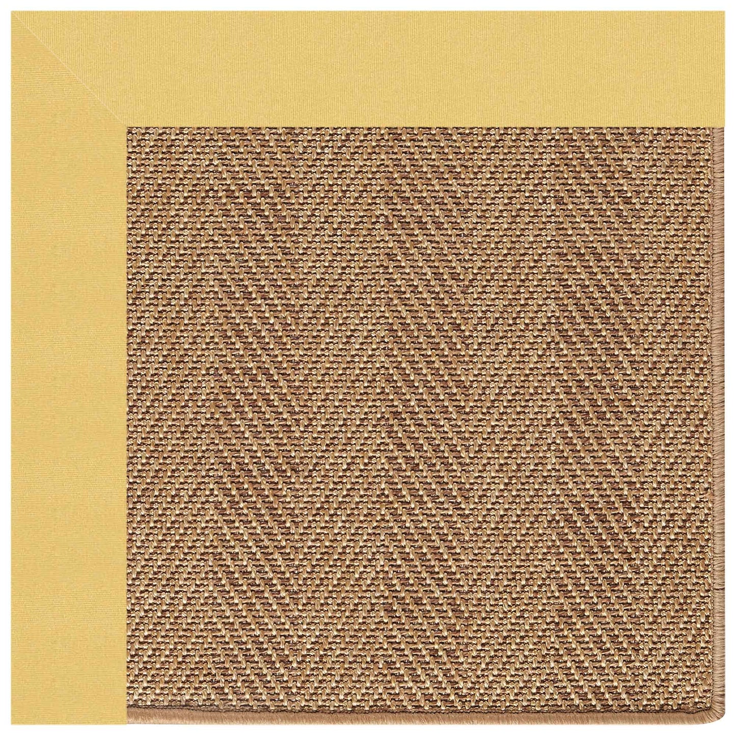 Islamorada-Herringbone Canvas Canary