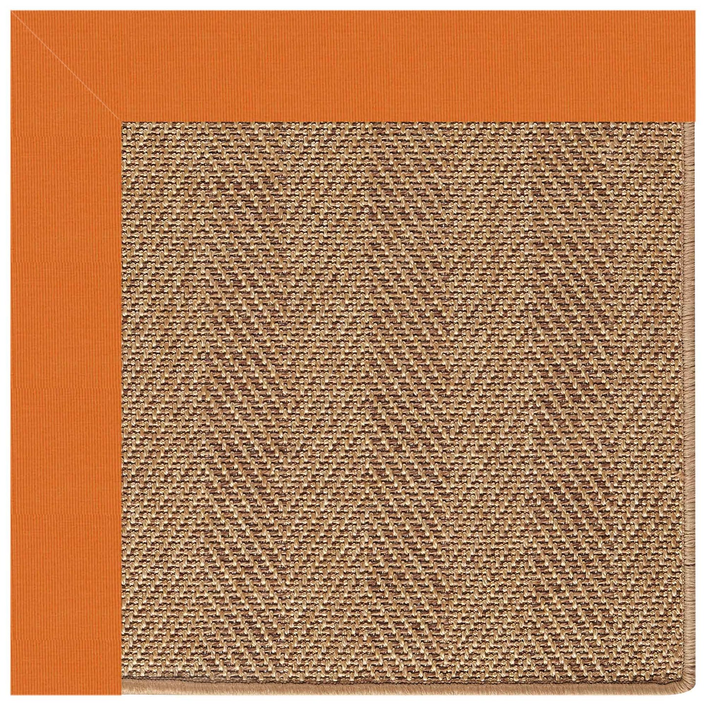 Islamorada-Herringbone Canvas Tangerine