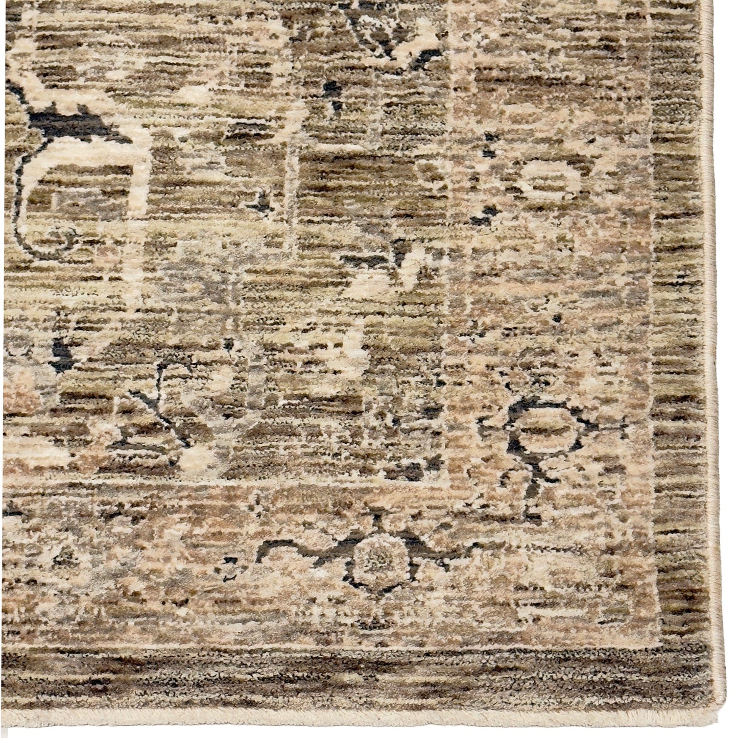 Capel Great Horn-Heriz Area Rug - Green - Corner View