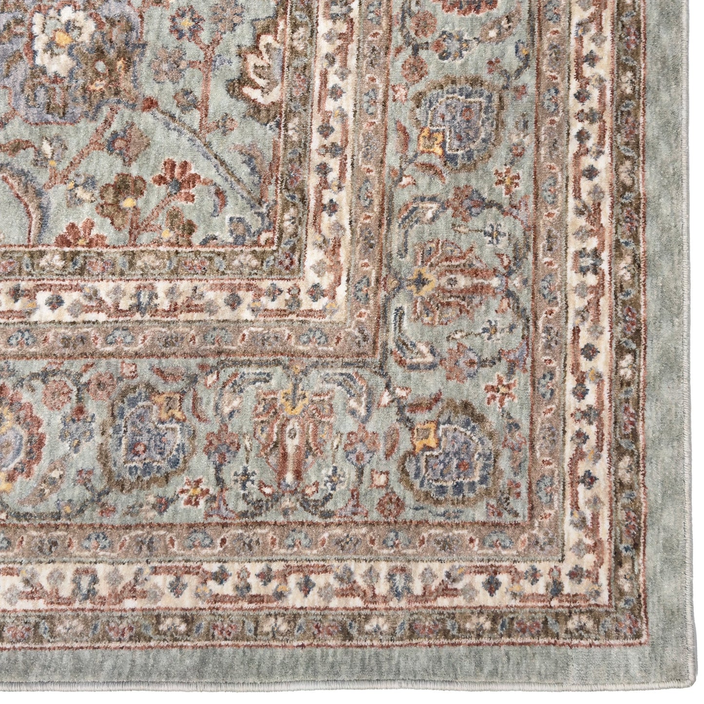 Capel Mt. Pleasant Area Rug - Lt. Green - Corner View