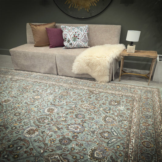 Capel Mt. Pleasant Area Rug - Lt. Green - Lifestyle View