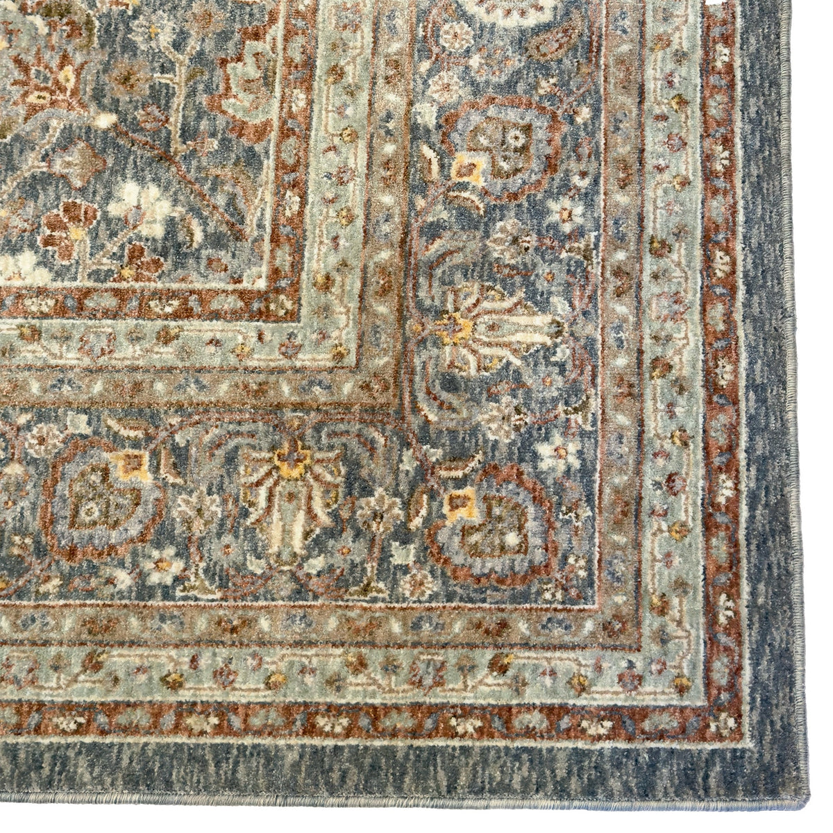 Capel Mt. Pleasant Area Rug - Blue - Corner View
