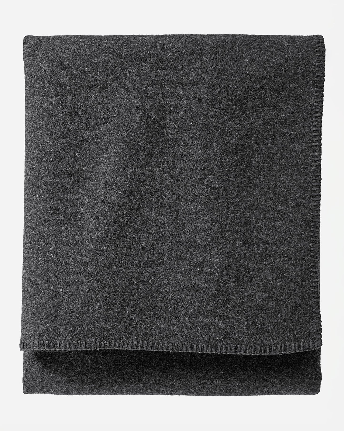 Eco-Wise Wool Solid Blanket | Charcoal