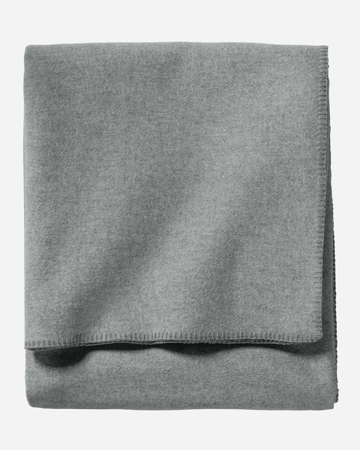 Eco-Wise Wool Solid Blanket | Grey Heather