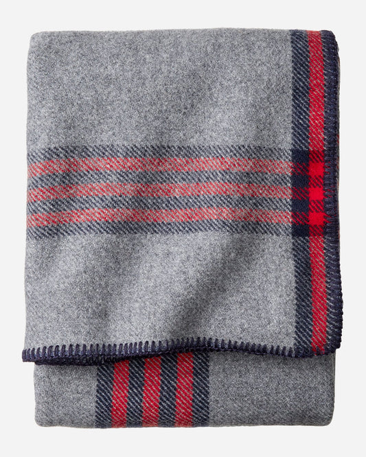 Eco-Wise Wool Plaid/Stripe Blanket | Camp Plaid