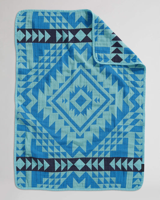 Smith Rock Organic Cotton Baby Blanket | Ocean