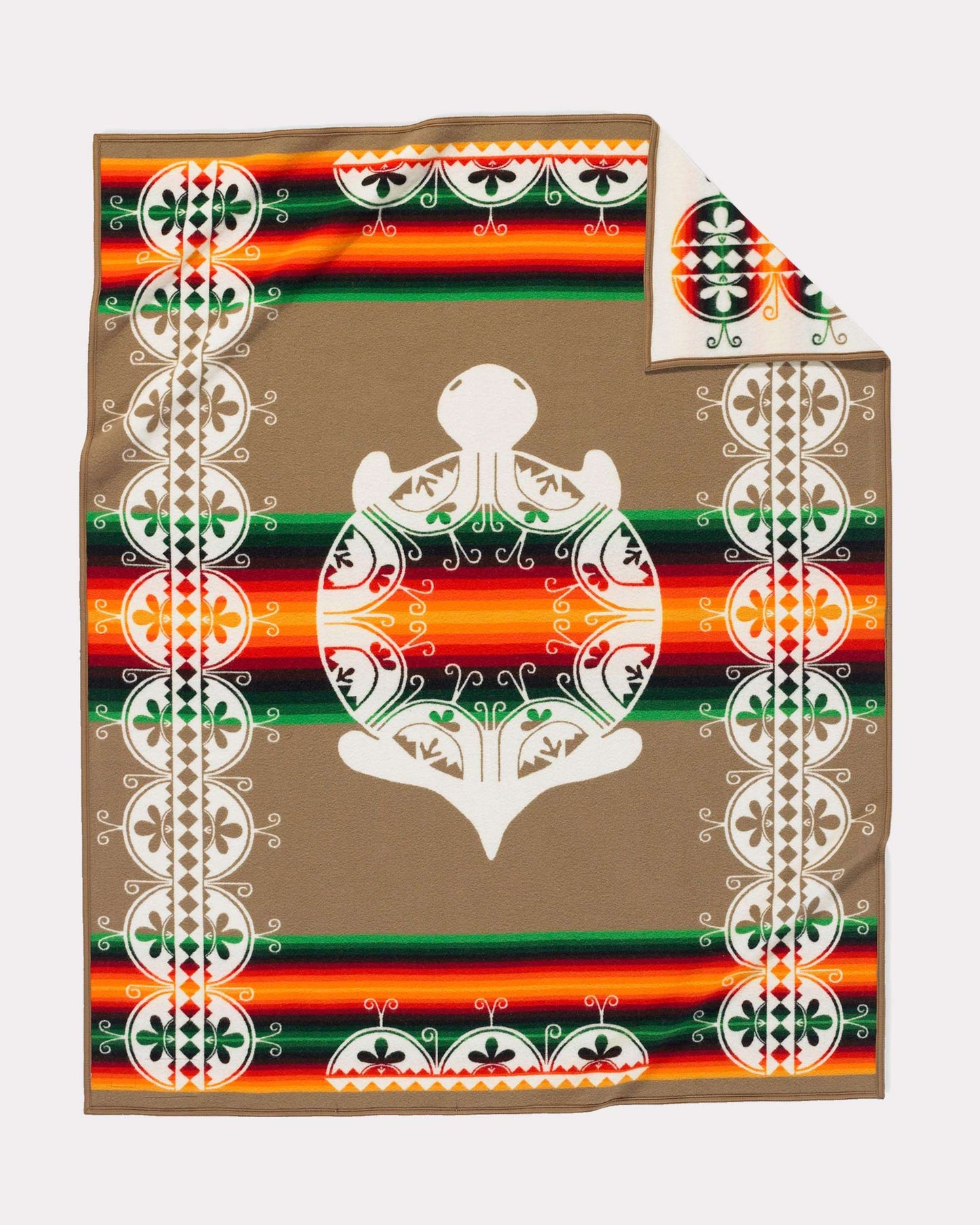Creation Turtle Blanket | White Multi