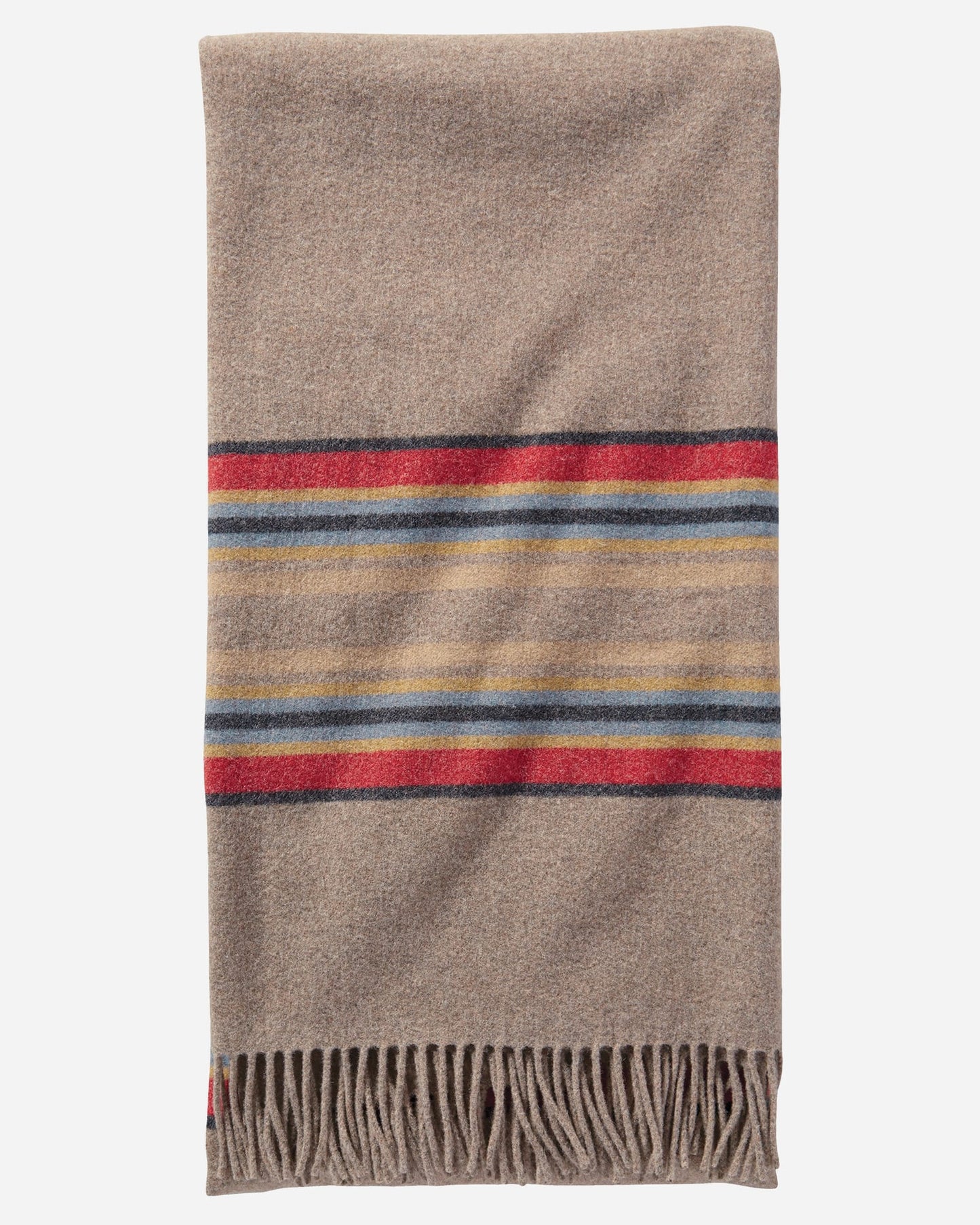 Stripe 5TH Avenue Merino Throw | Mineral Umber