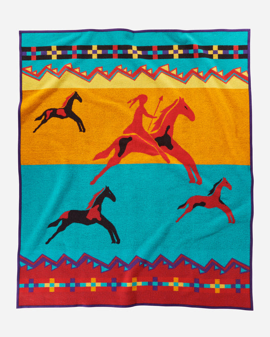 Celebrate The Horse Blanket | Red Multi