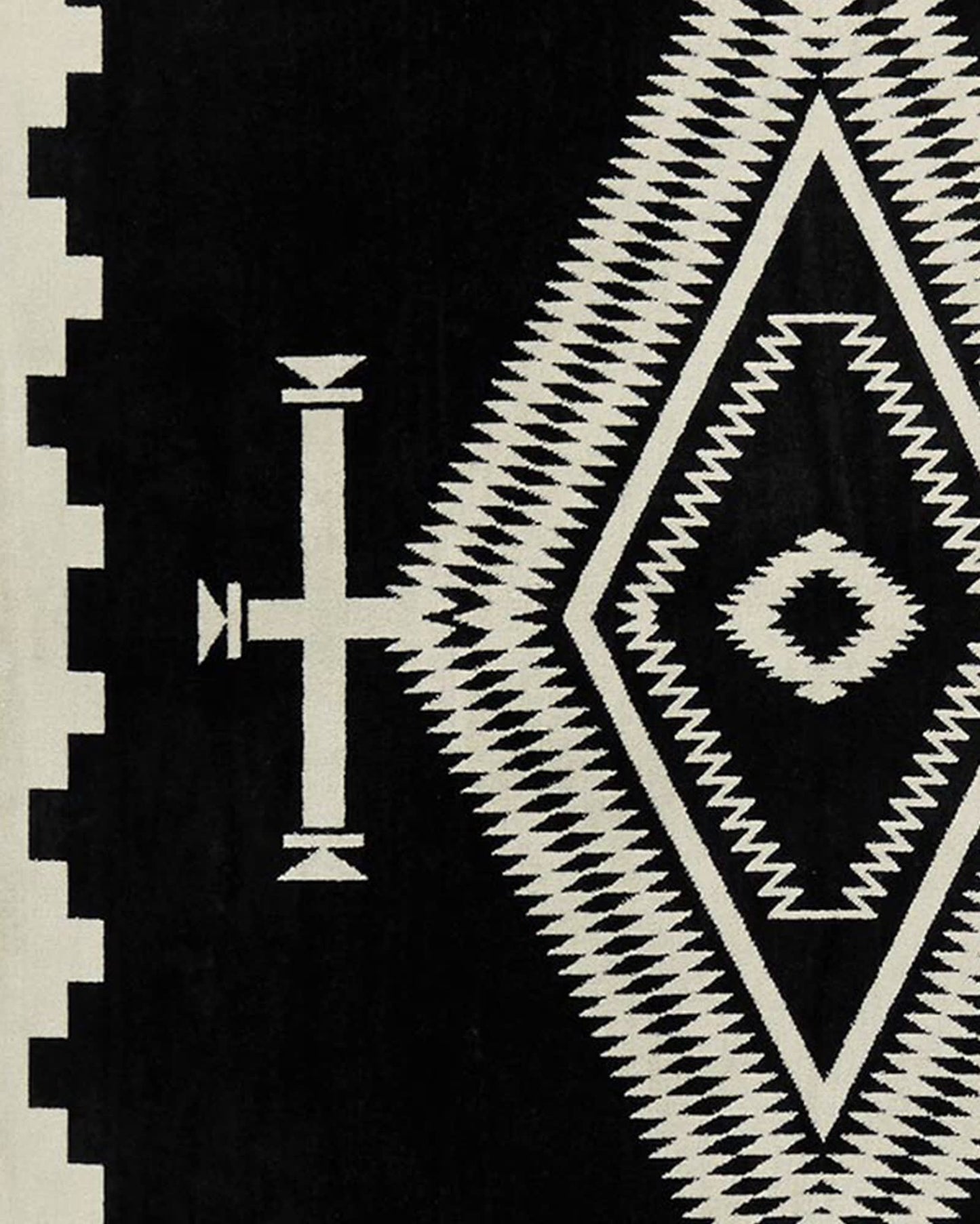 Los Ojos Spa Towel | Black/White
