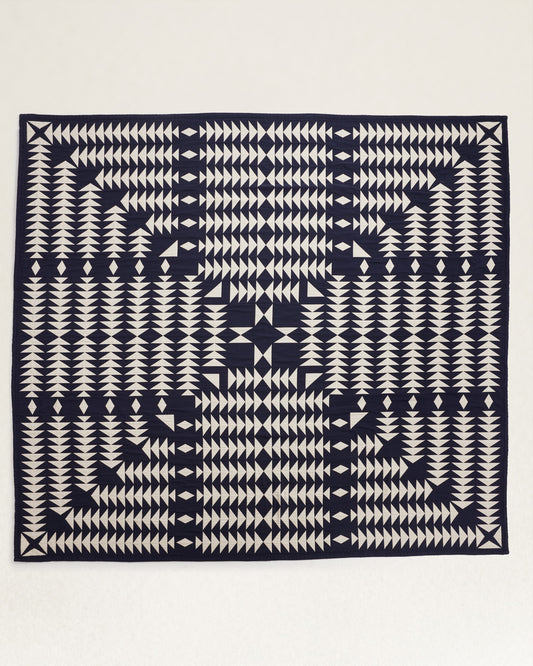 Midnight Nova Cotton Matelasse Coverlet