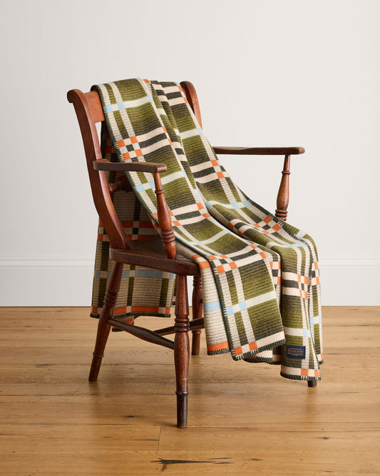 Four Square Throw | Slide Mountain Olive