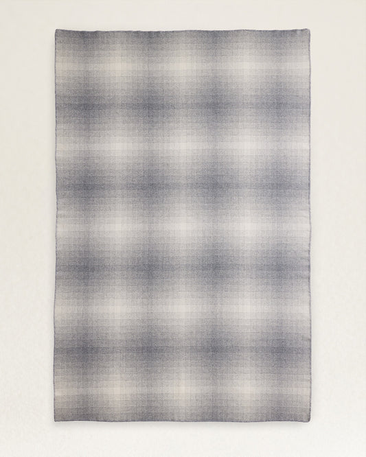 Eco-Wise Wool Ombre Blanket | Bone/Grey