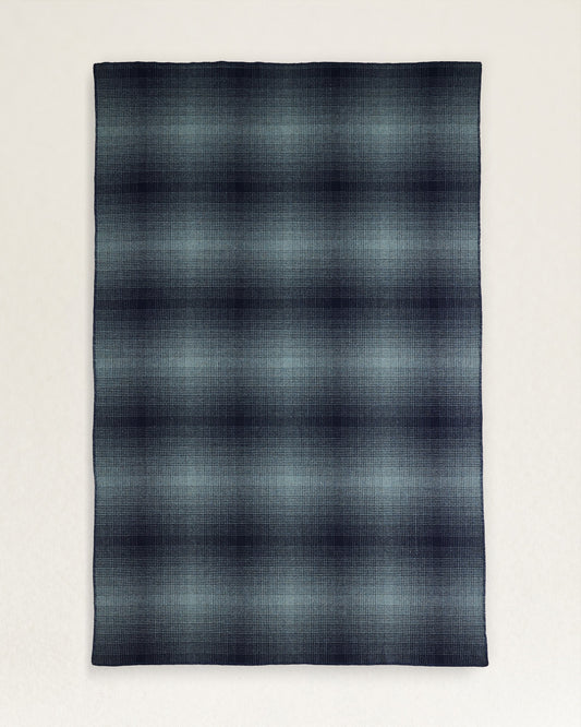 Eco-Wise Wool Ombre Blanket | Shale/Navy
