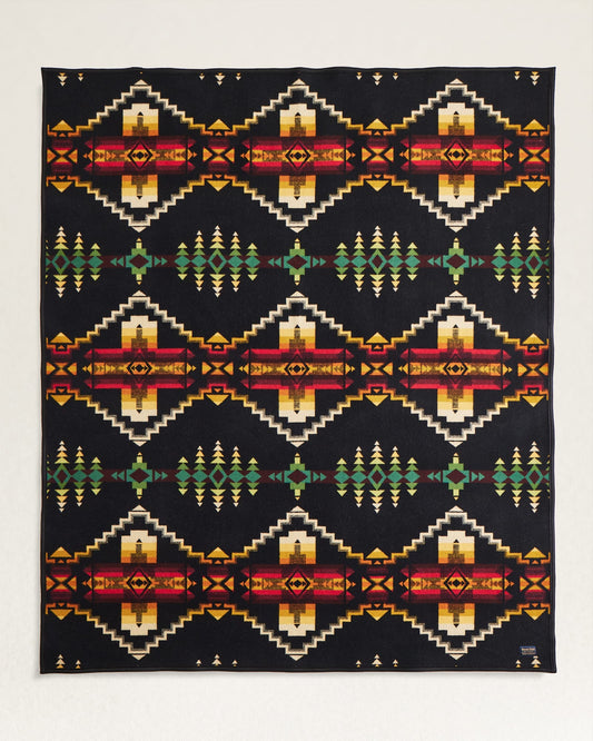 Four Corners Blanket | Black Multi