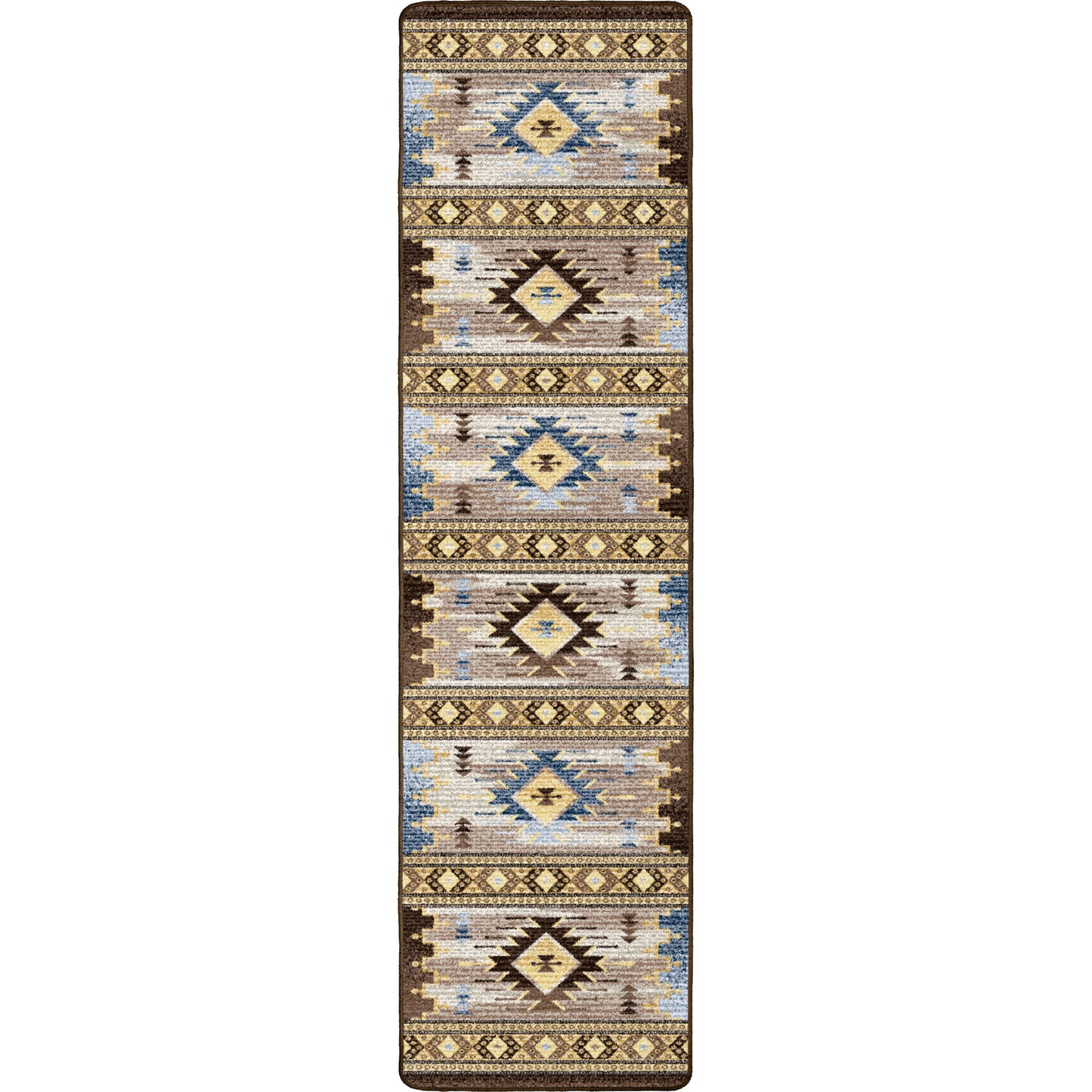 Barred Rug – Blue – lifestyle