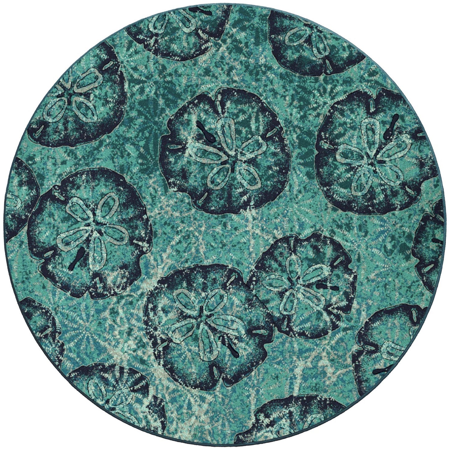 Beach Money Rug – Aqua – close up