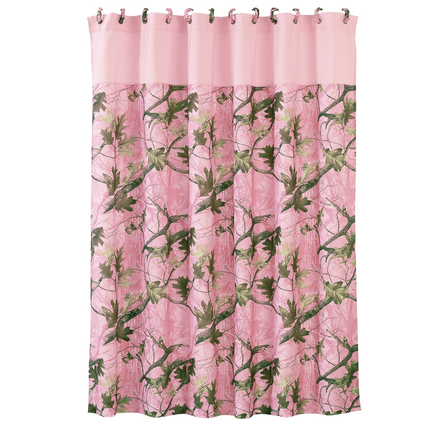 Oak Camo Pink Shower Curtain