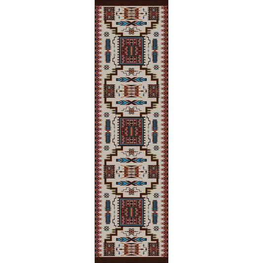Chasing The Storm - Rust-CabinRugs Southwestern Rugs Wildlife Rugs Lodge Rugs Aztec RugsSouthwest Rugs