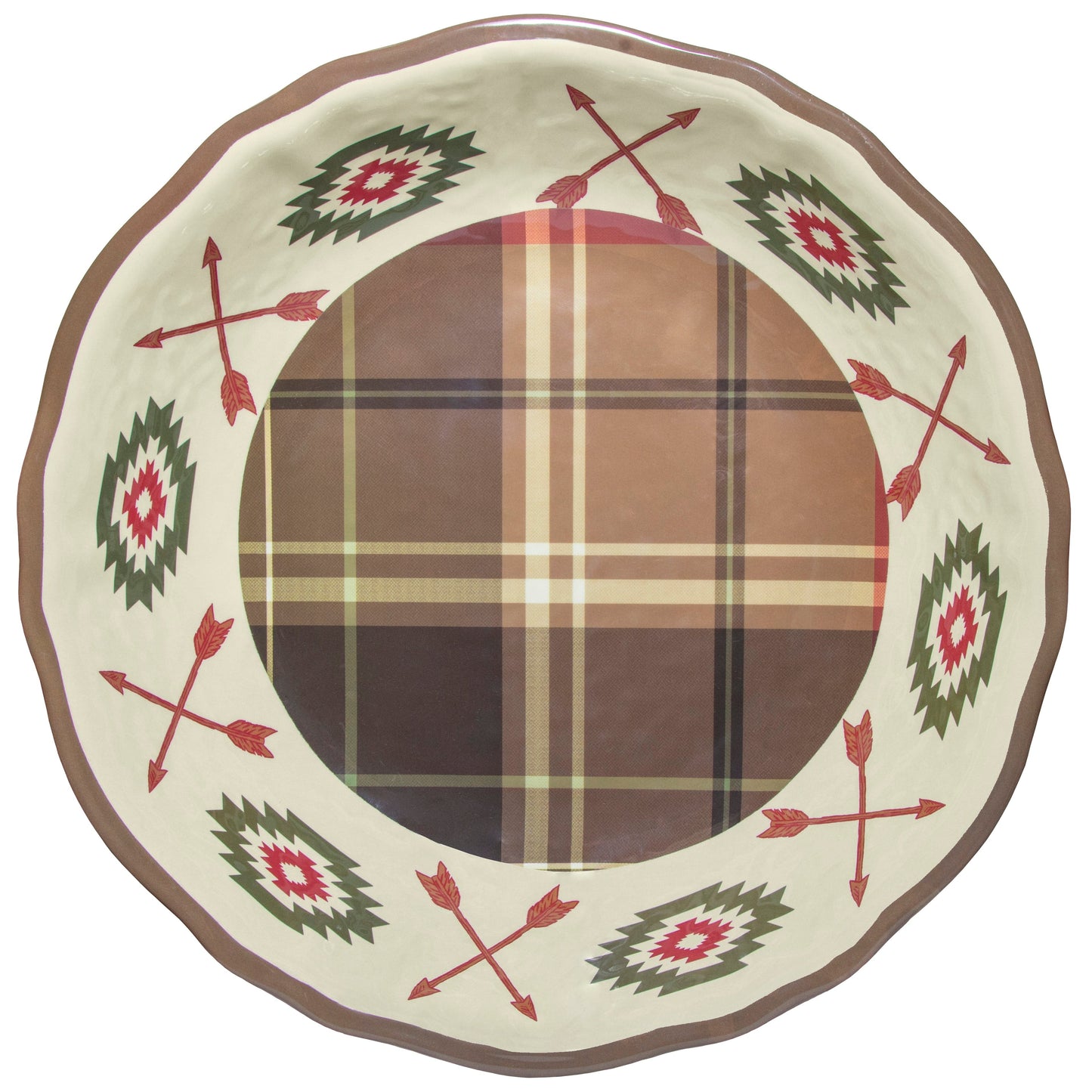 Aztec Bear Melamine Serving Bowl Set