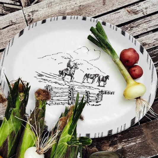 Ranch Life Melamine Serving Platter Set