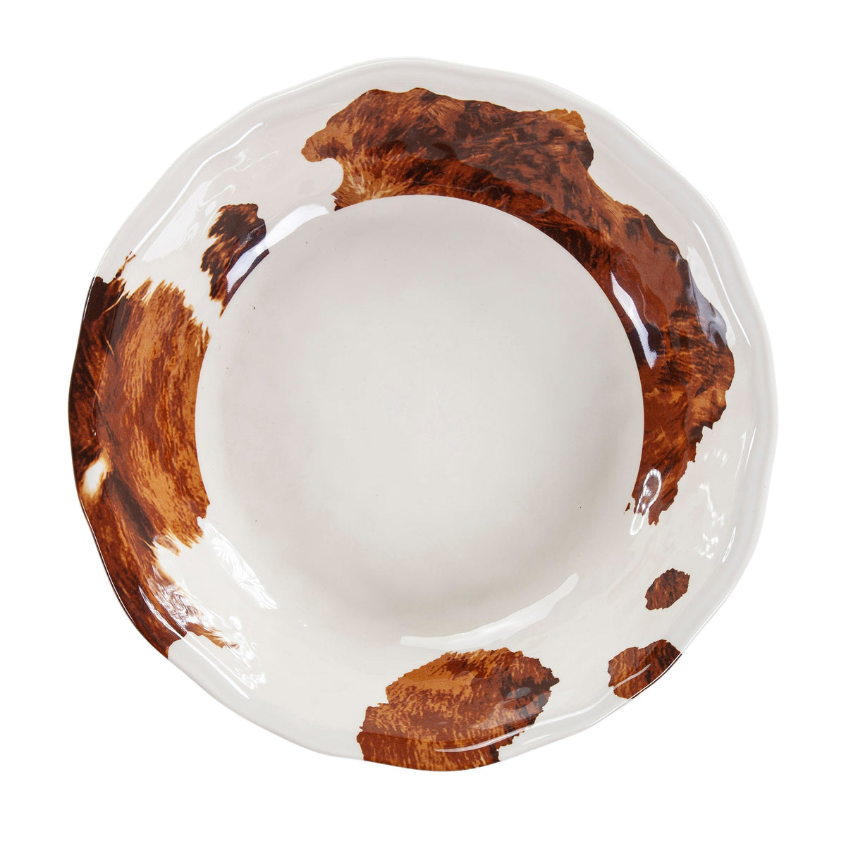 Elsa Cowhide Melamine Serving Bowl Set