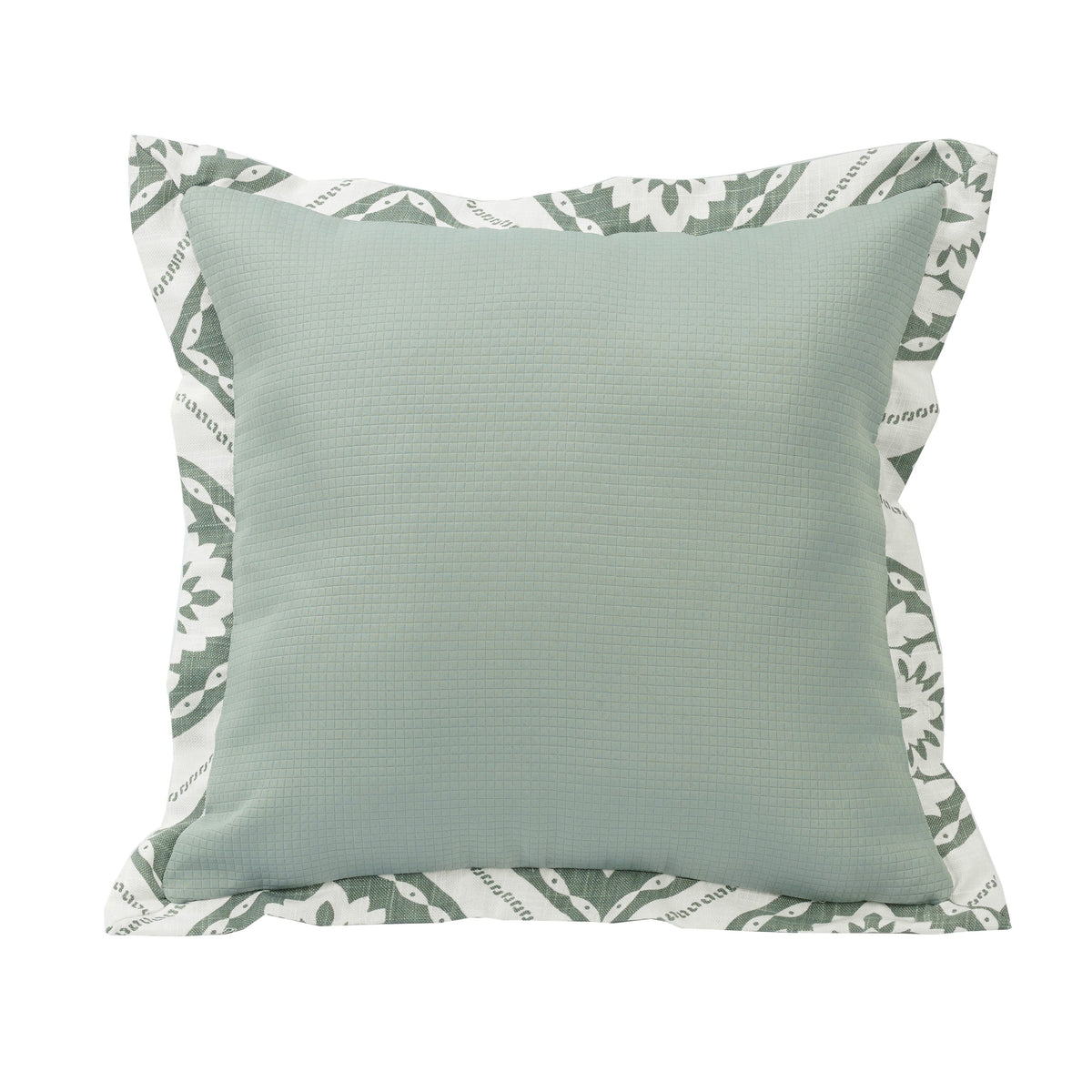 Belmont Textured Fabric Graphic Printed Flanged Pillow