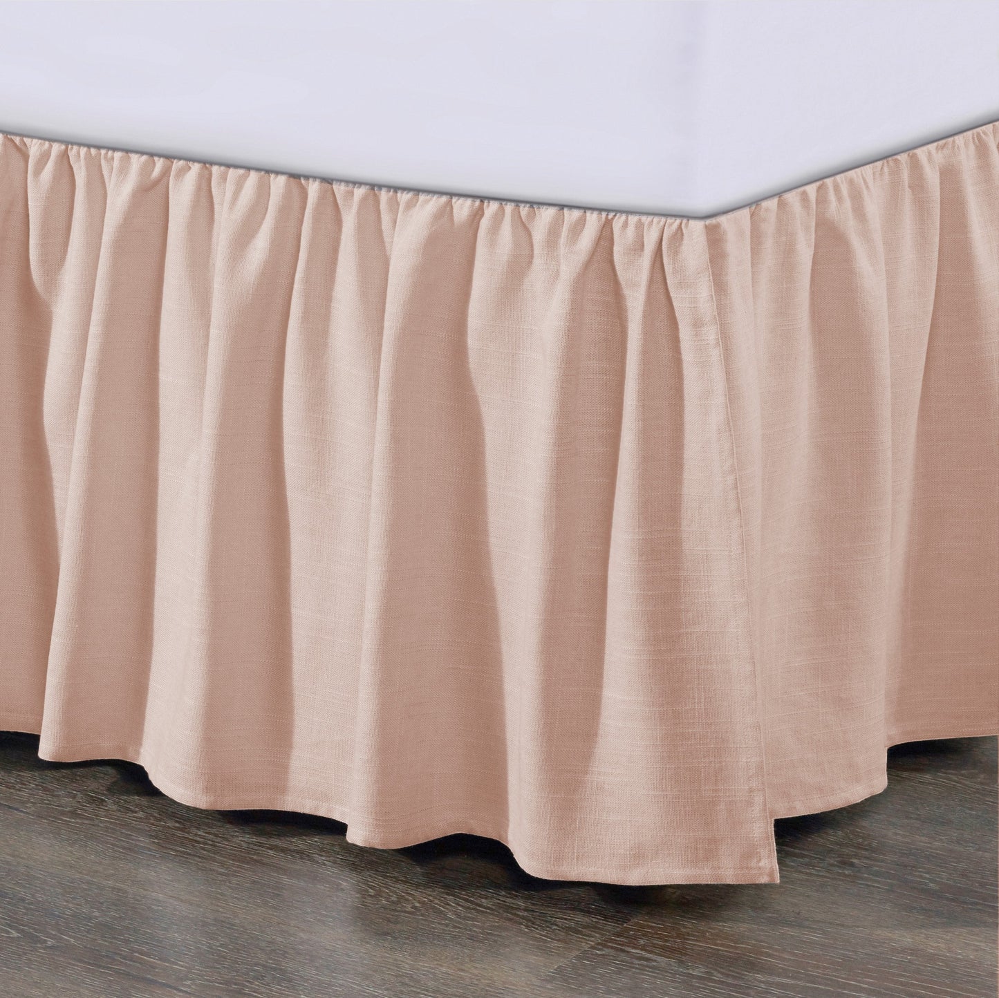 Lily Washed Linen Gathered Bed Skirt