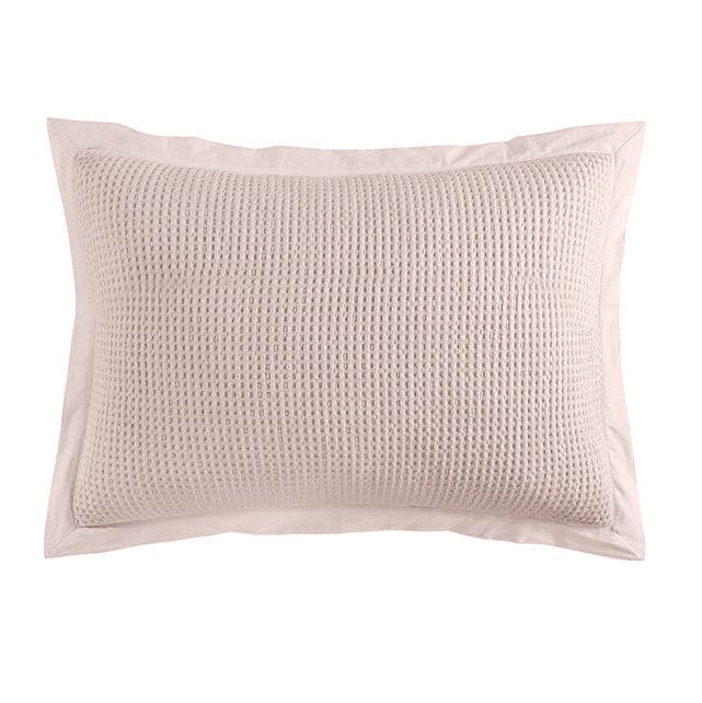 Stonewashed Cotton Waffle Weave Pillow Sham Set, 2 Pc