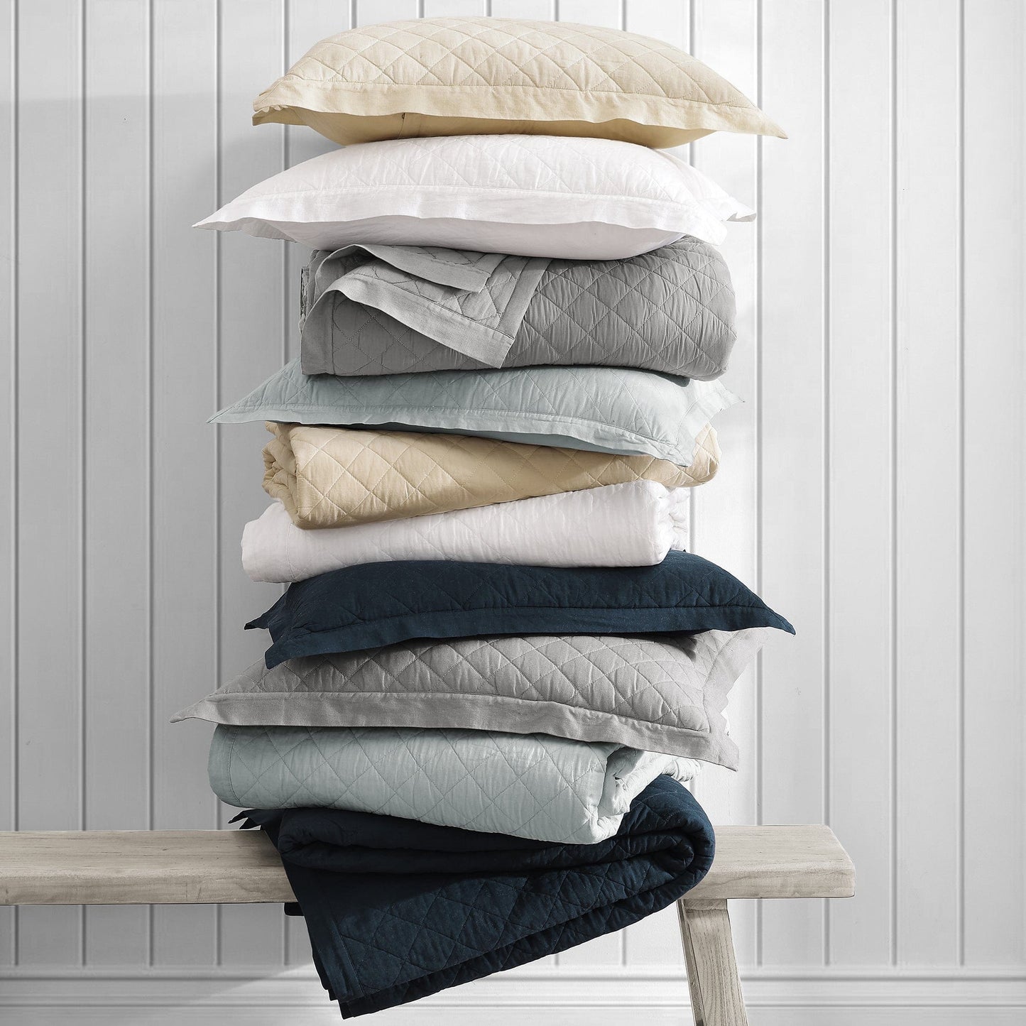 Linen Cotton Diamond Quilt