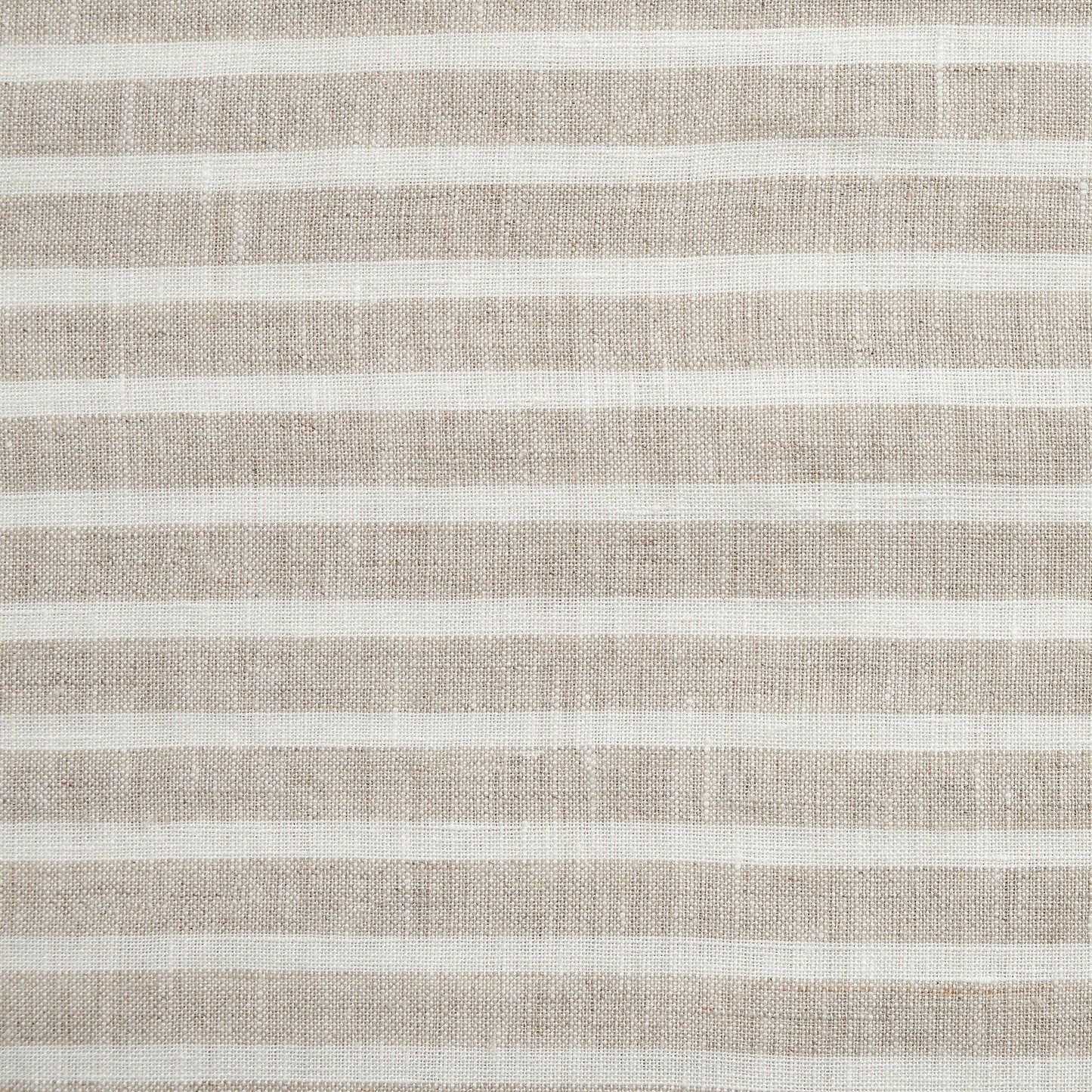 100% French Flax Linen Railroad Stripe Duvet Cover Set, 3 Pc