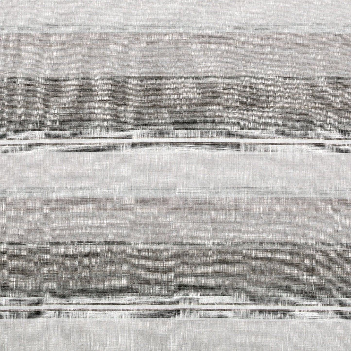 100% French Flax Linen Variegated Stripe Swatch