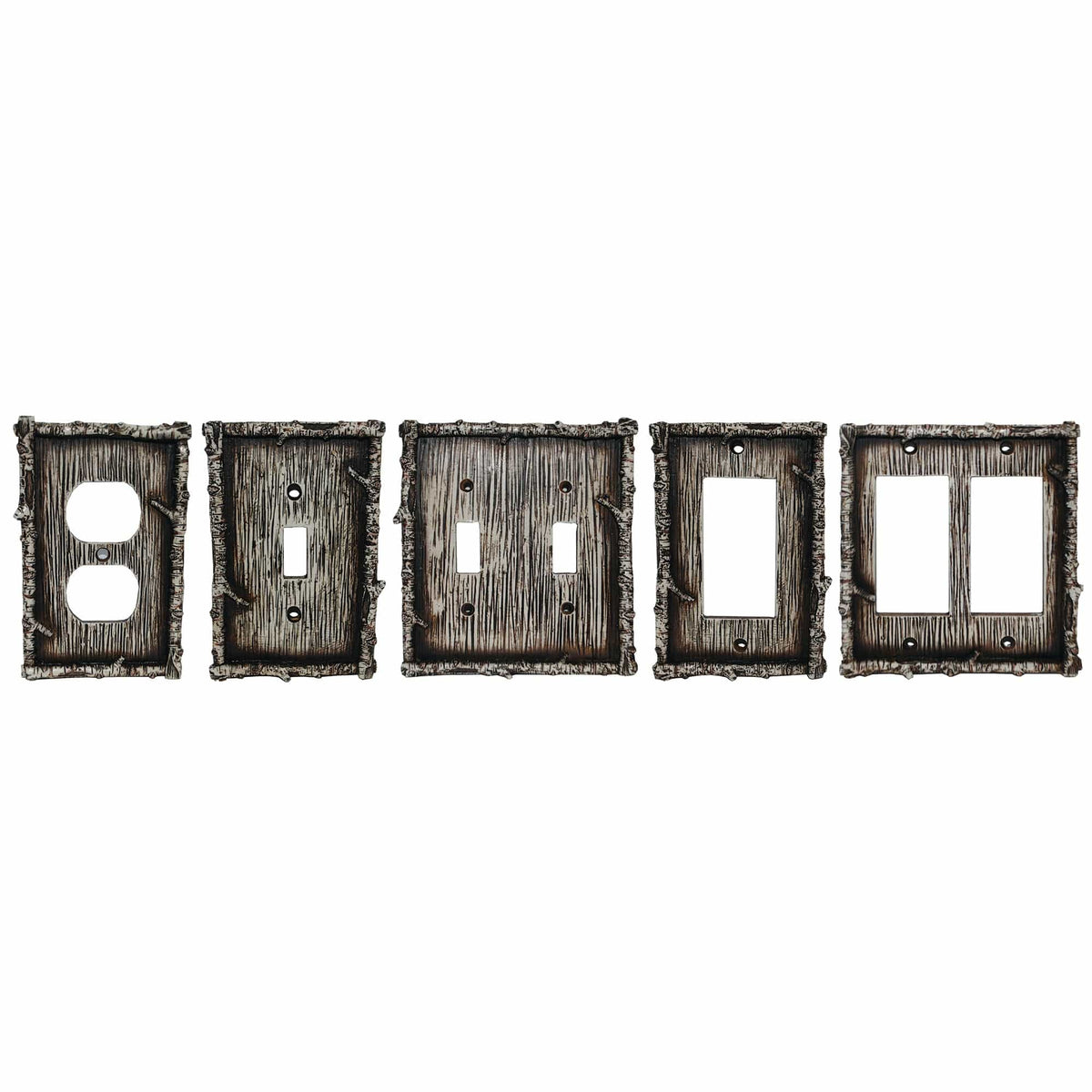 Birch Twig Double Rocker Wall Switch Plate