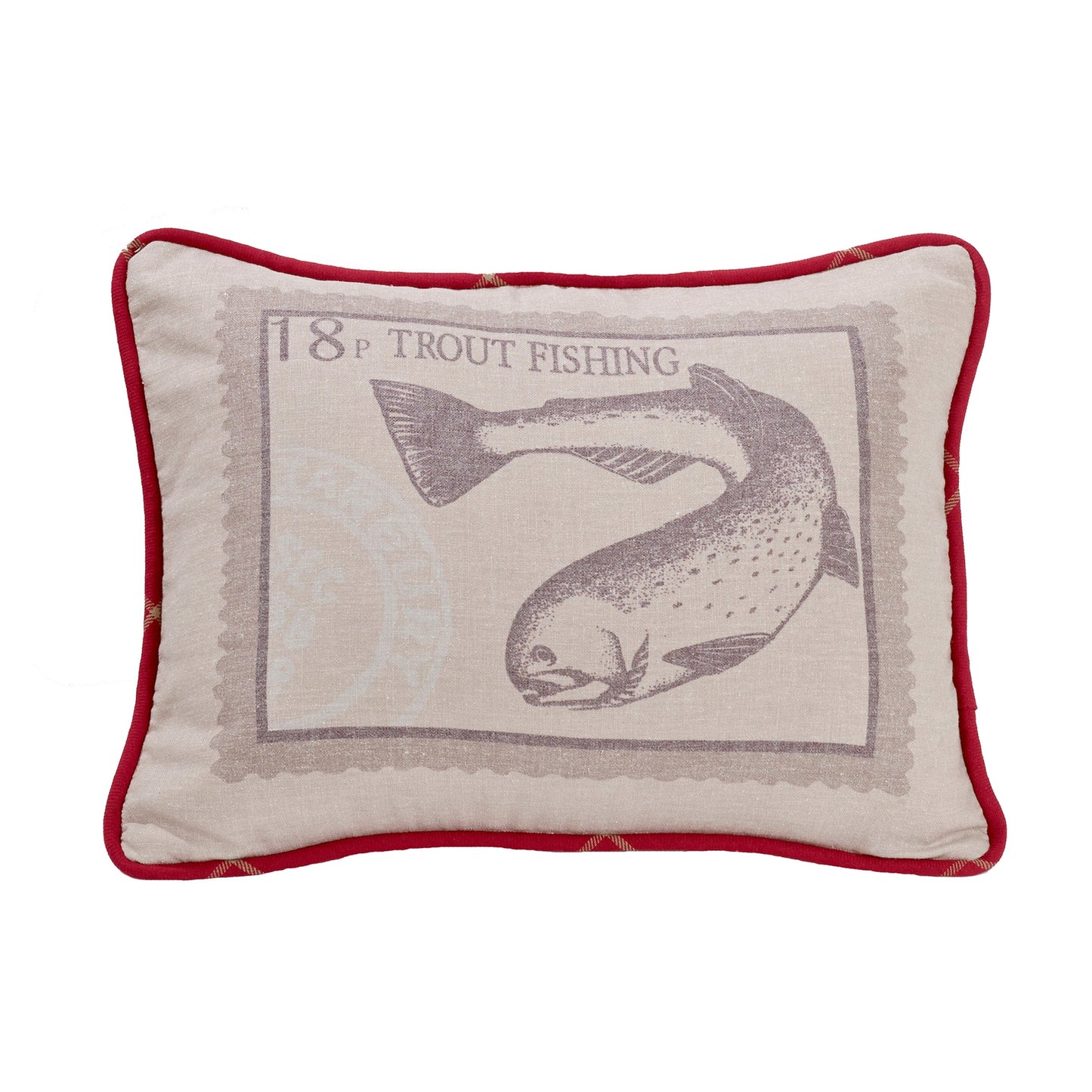Printed Trout Pillow