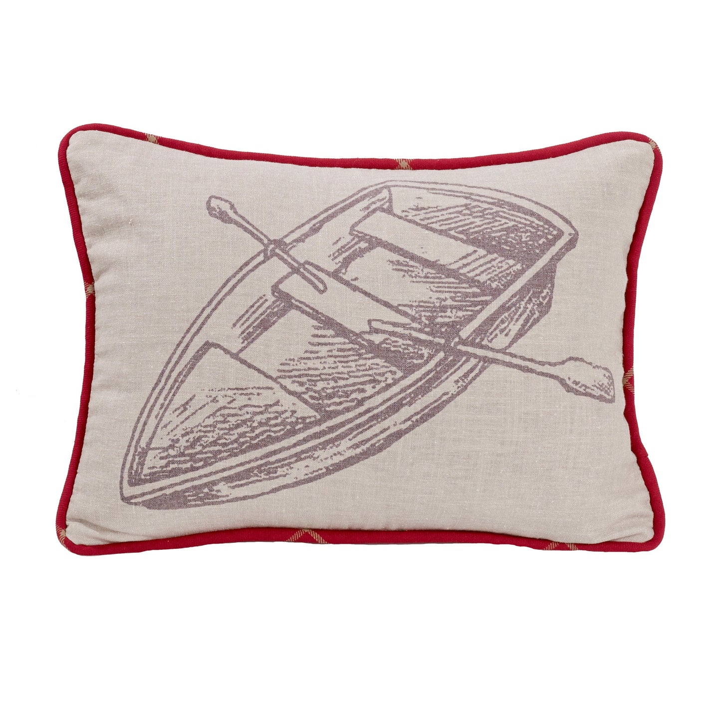 Printed Rowboat Pillow