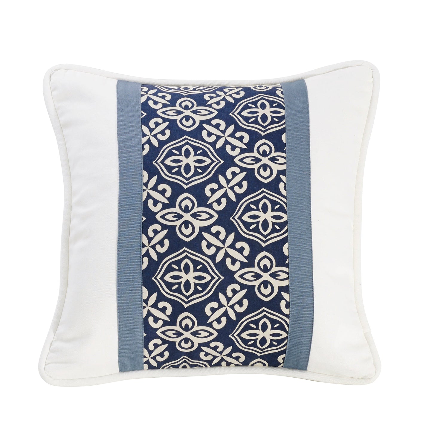 Pieced Printed Stripe Detailed Pillow