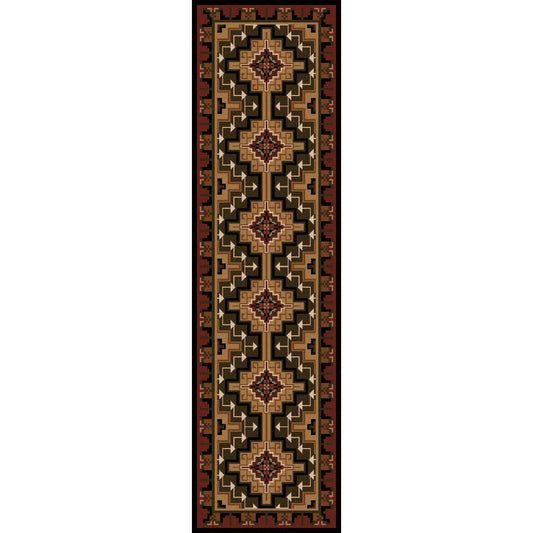 Land Of The Hills Rug – Red – detail view