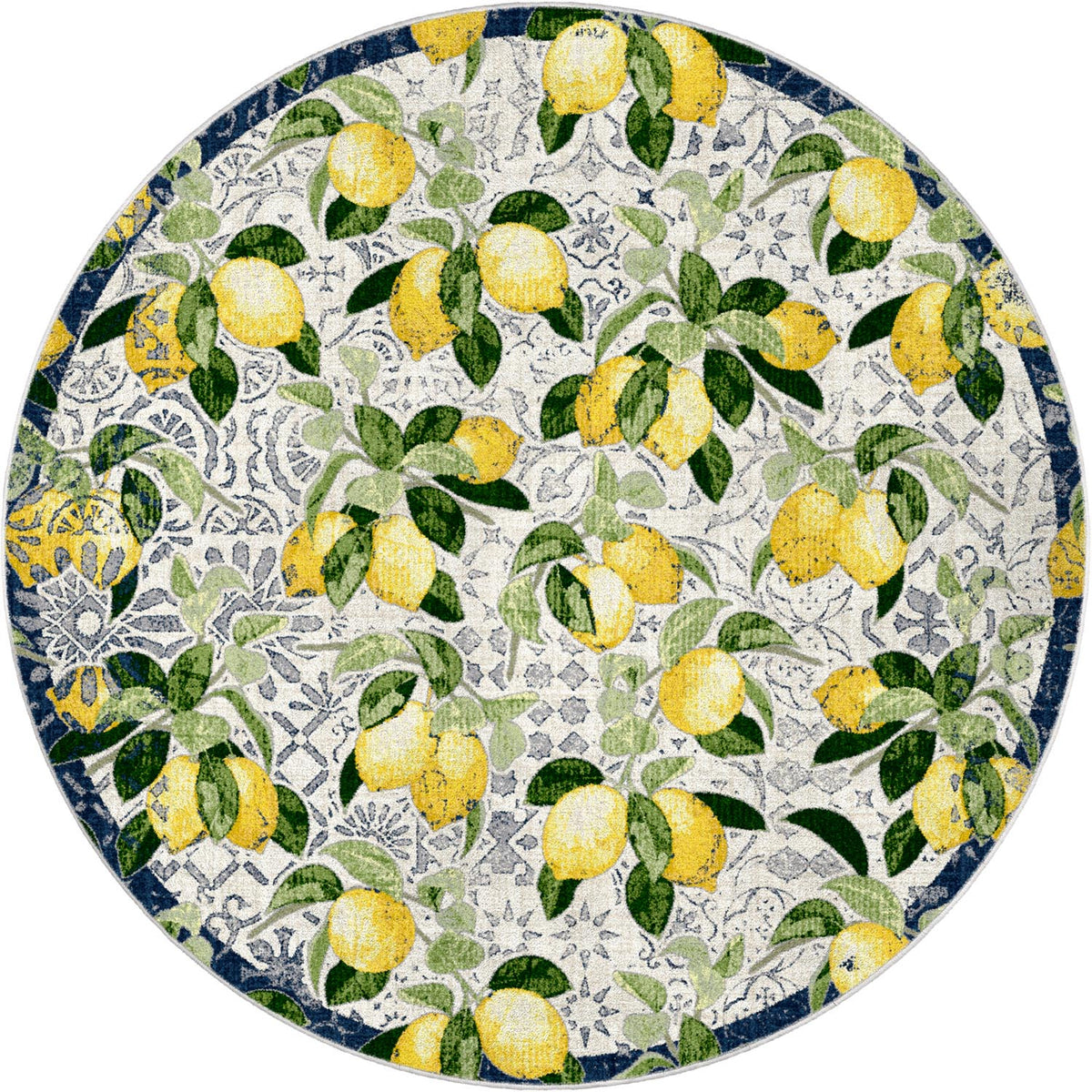 Lemon Bloom Rug – Fresh Citrus – lifestyle