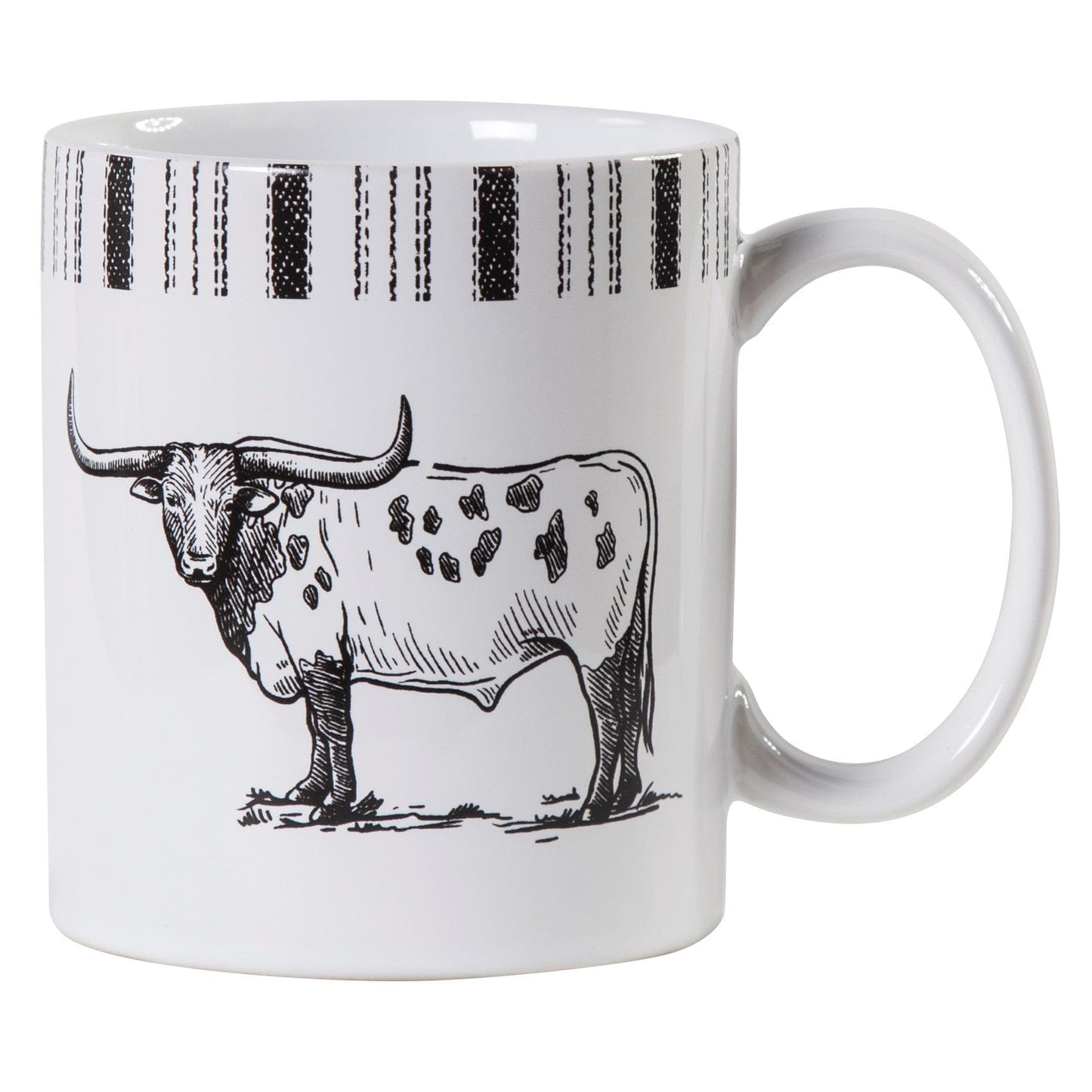 Ranch Life Longhorn Mug Set, 4 Pc
