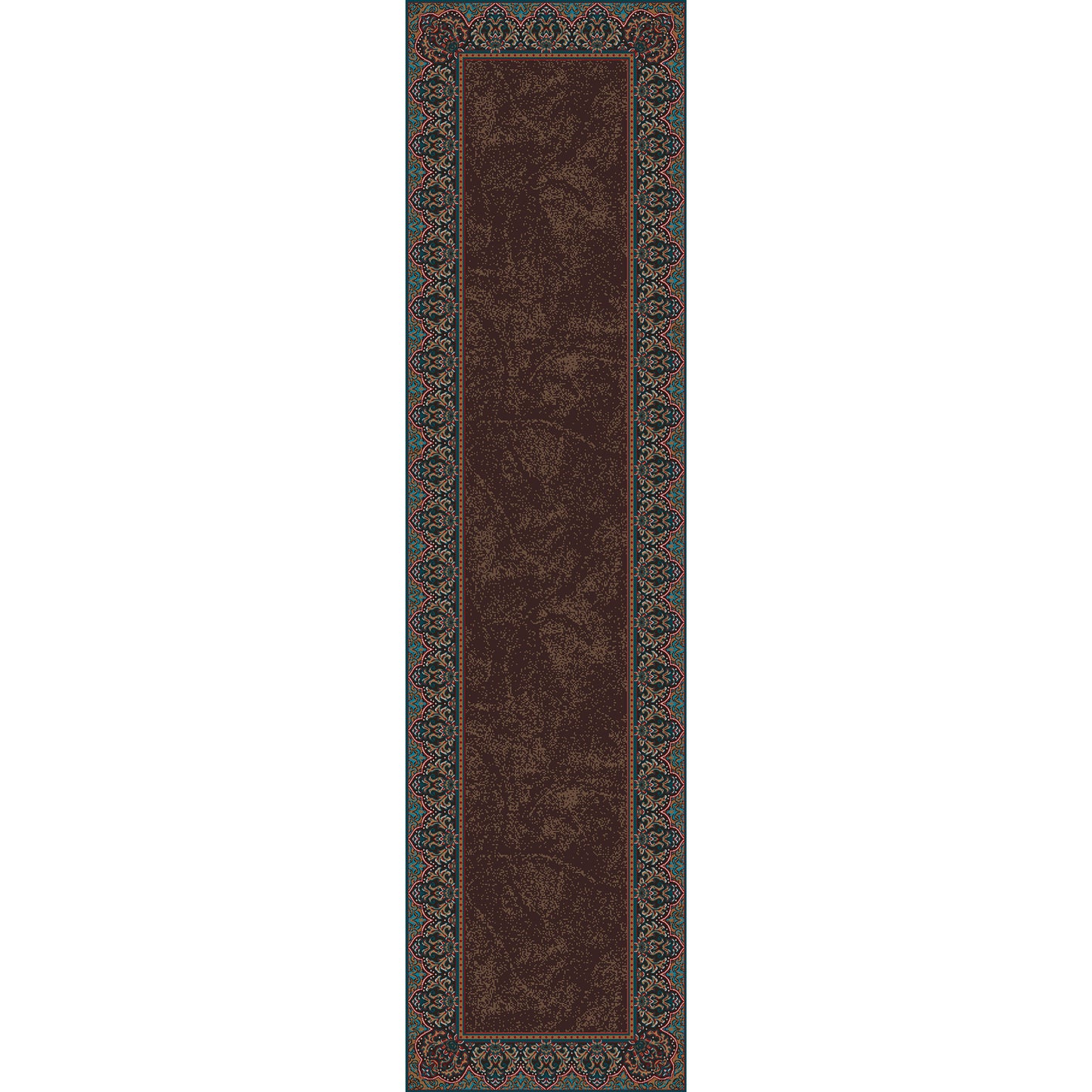 Nubuck Rug – Dark Chocolate – room setting