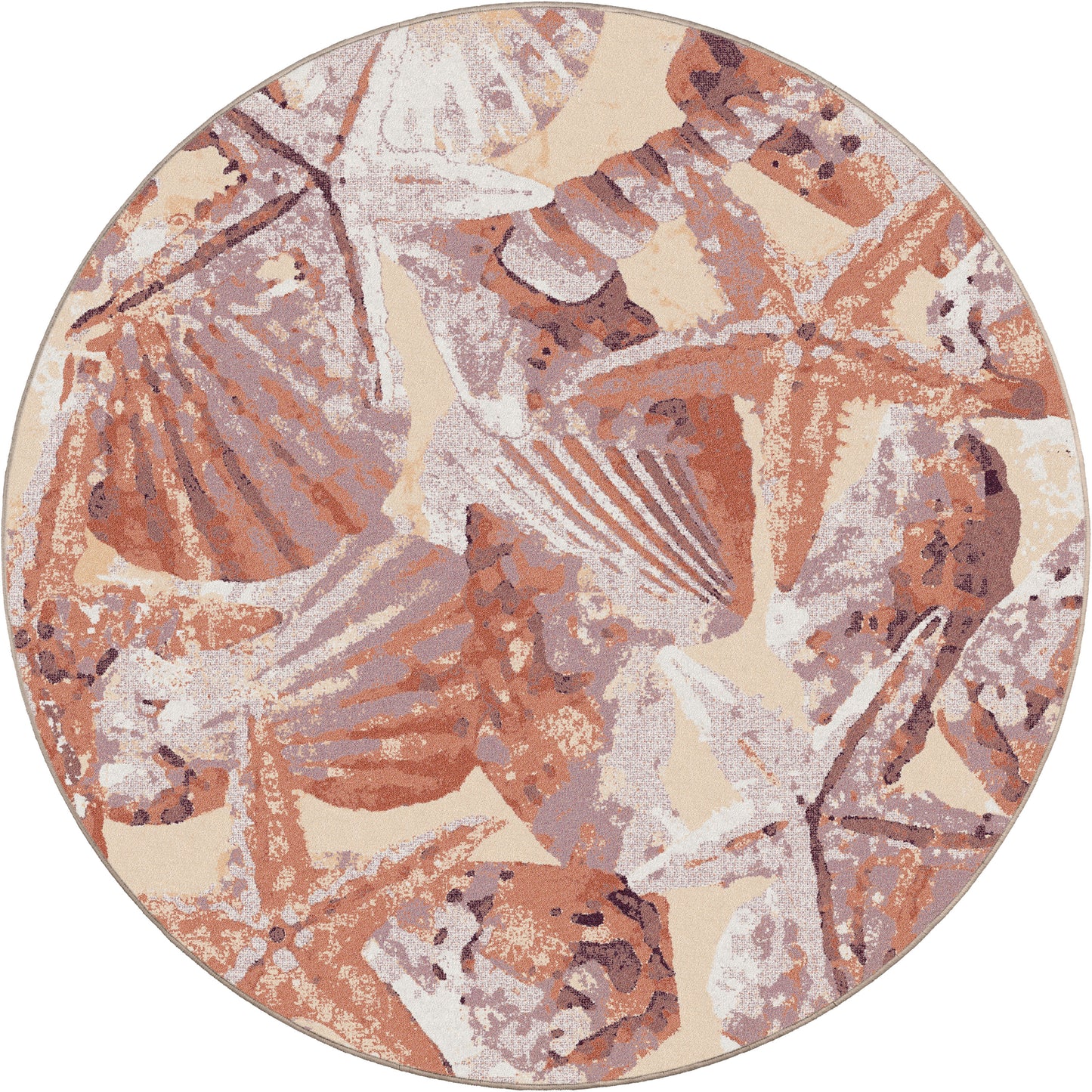 Ocean Mist Rug – Coral – close up