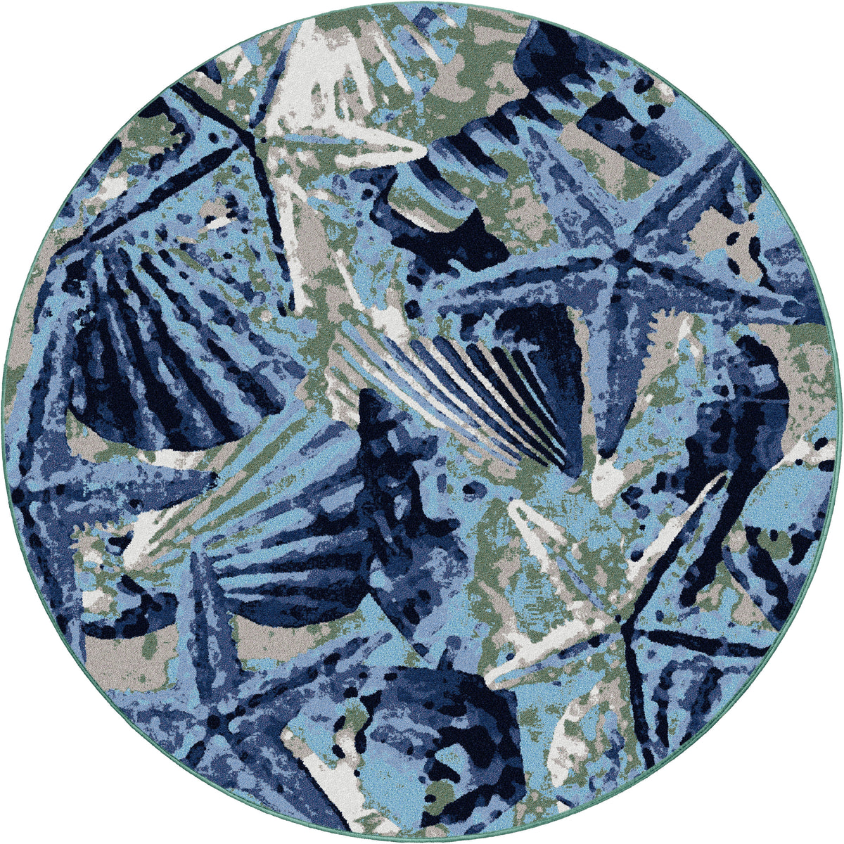 Ocean Mist Rug – Indigo – close up